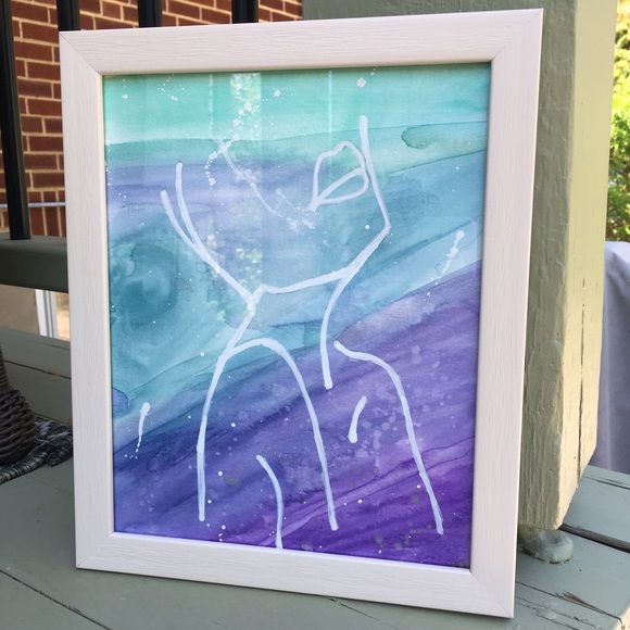 Watercolor woman painting - Picture 2 of 4